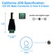 thumbnail image 5 of Adaptador de Jack de Alimentación DC California JOS 2.1x5.5 mm 12 V 2+2, 5 of 6