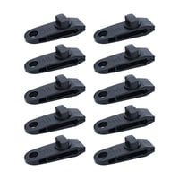 Ioensy - 10 Clips Para Lonas Resistentes Para Toldos De Barcos, Lonas, Sujetadores Portátiles, Abrazaderas Para Carpas, Color Negro