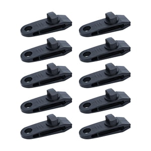 Ioensy - 10 Clips Para Lonas Resistentes Para Toldos De Barcos, Lonas, Sujetadores Portátiles, Abrazaderas Para Carpas, Color Negro