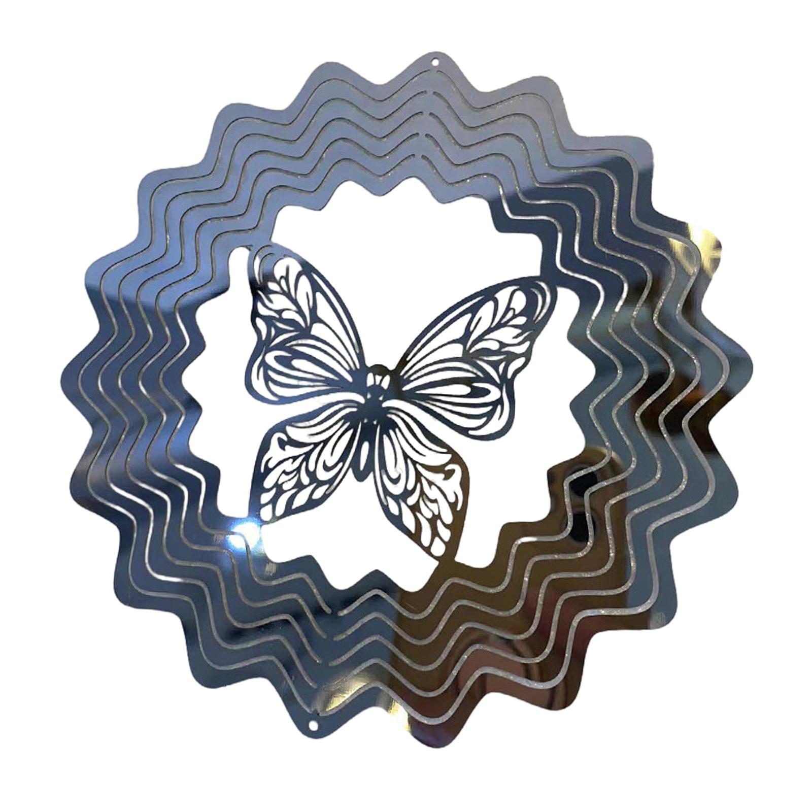 Ioensy - Wind Spinner Butterfly Hanging 3D Colgante Giratorio Para Jardín Interior Exterior