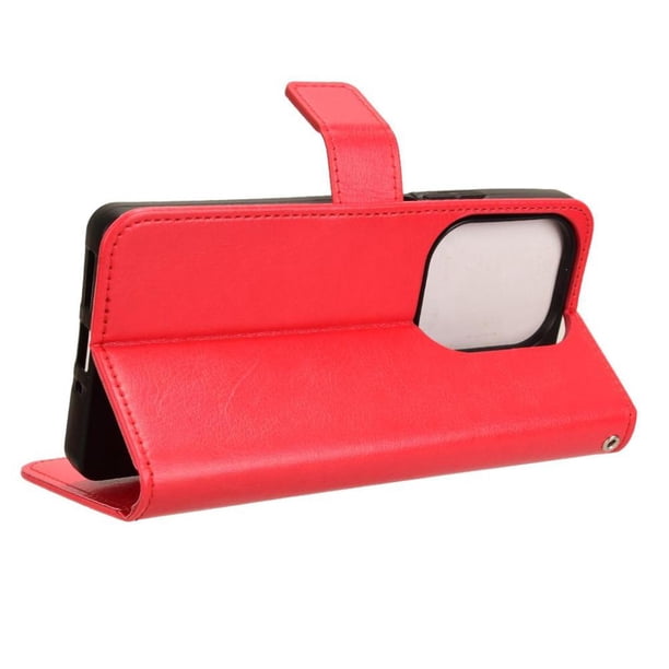 Funda tipo libro para Xiaomi Poco M6 Pro 4G, cartera todo‑en‑uno, funda multifuncional con tarjetero y correa de muñeca desmontable