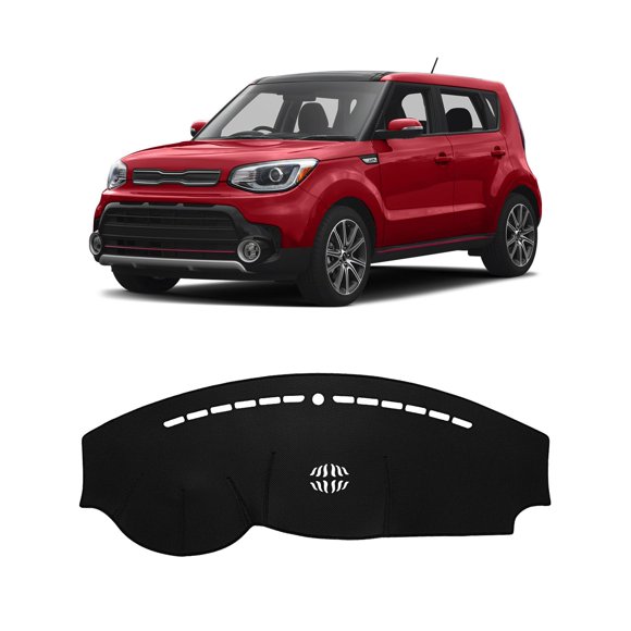 Cubierta para Tablero FIILINES para Kia Soul 2014-2019, Negra