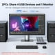 thumbnail image 2 of Conmutador KVM UGREEN 8K DisplayPort DP 1.4 4 USB 3.0 8K @60Hz, 2 of 3
