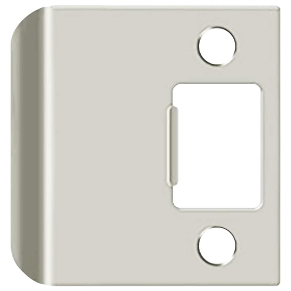 Placa de cerradero NUK3Y SP225 con labio extendido 5.7 x 5.7 cm, níquel satinado