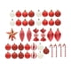 thumbnail image 3 of Juego De 40 Adornos De Bolas De Navidad, Decoración Navideña Para Cumpleaños, Festival, Patio, Color Rojo, 3 of 3