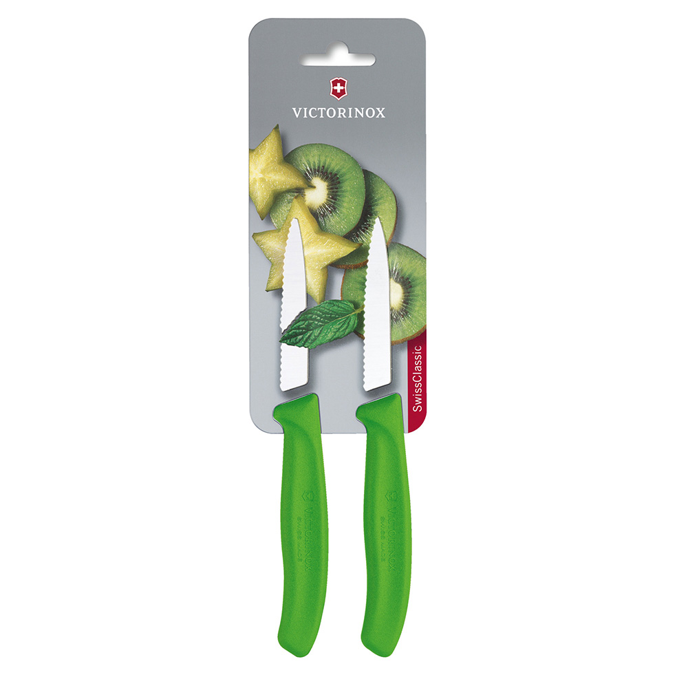 Victorinox - Cuchillo Verdura Sc Dentado Verde