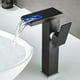thumbnail image 3 of Grifo Lavabo Baño Led Luz Cambiante 3 Colores Llave Lavabo Negro, 3 of 3