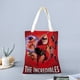 thumbnail image 2 of The Incredibles Bolso de tela con estampado de lienzo para mujer, bolsa de compras reutilizable y estética, con cremallera interior, regalo para mujer,40*40cm., 2 of 6