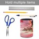 thumbnail image 5 of Vanellope-theme Cylinder Pen Holder Pencil Organizer with Flannel Lining PVC Leather Material Cardboard Base for study work 10*8CM, 5 of 6