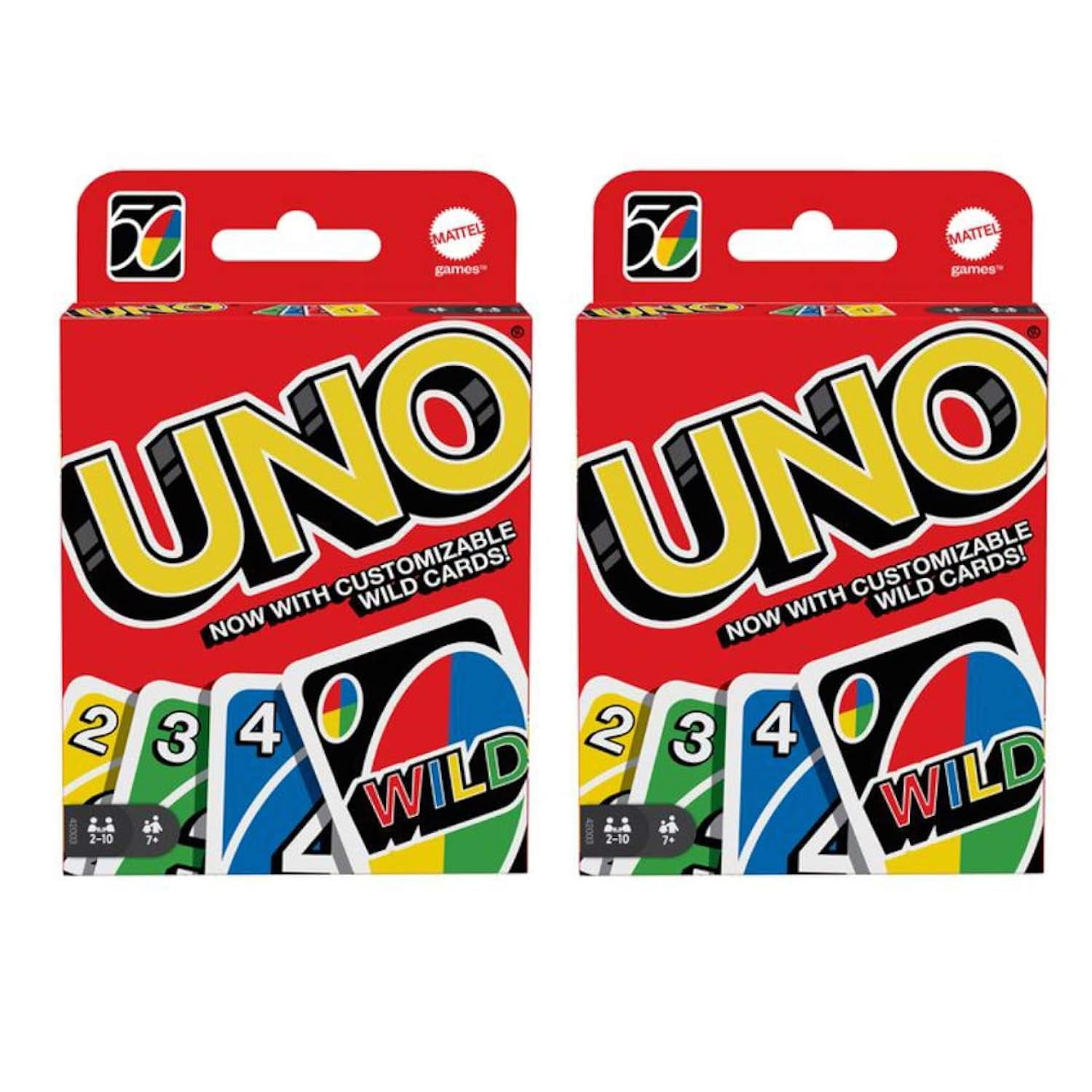 Juego De Cartas Mattel Uno 2 Pack Red