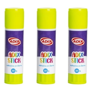 Pegamento, Adhesivo En Barra 20 Gr. 3 Unidades, Adix Verde