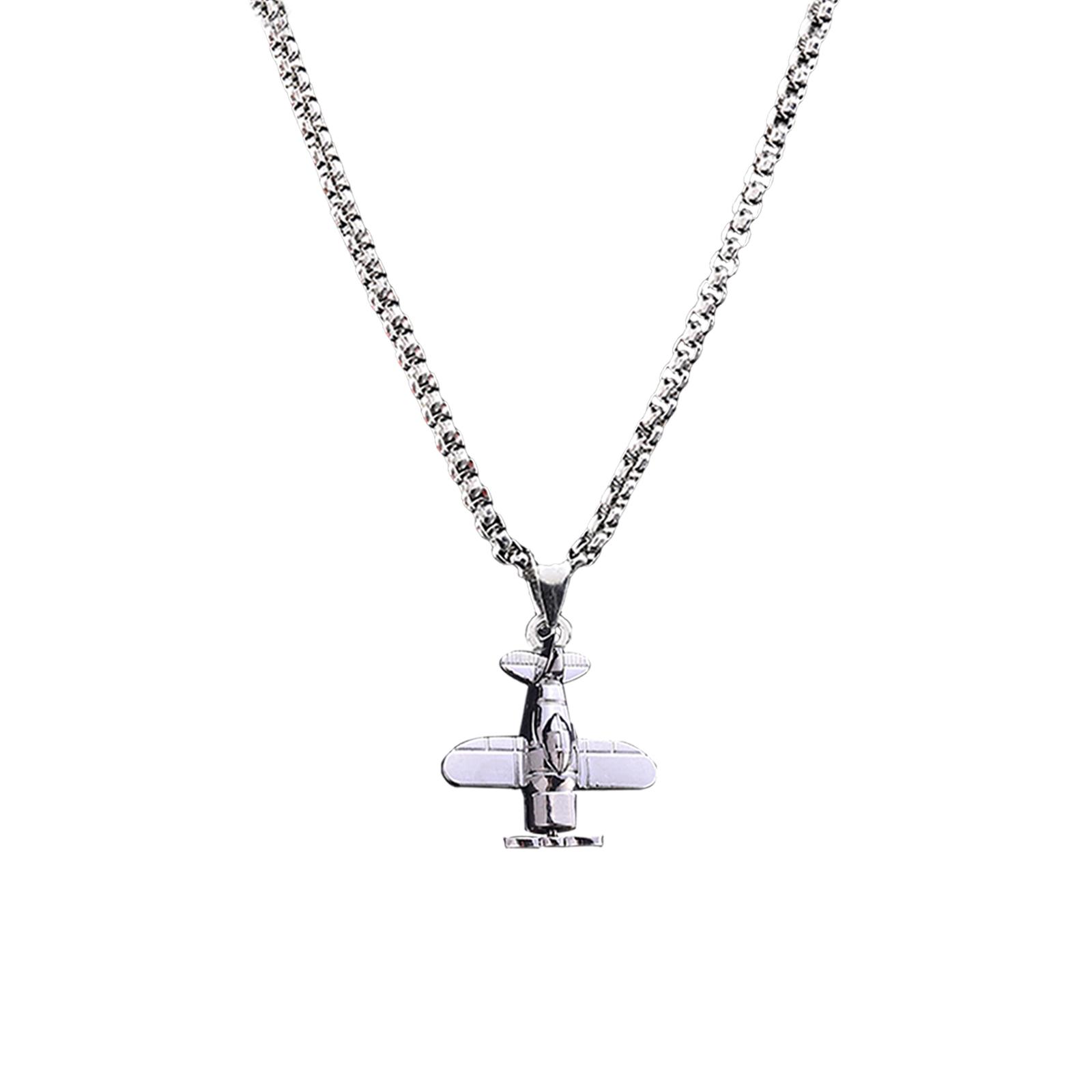 Magideal - Collar De Avión, Collar De Pareja, Collar Con Colgante De Moda, Collar De Cadena Para Él Y Ella, Regalo De Cumpleaños Para Fiesta De Novio Y Novia 70 Centímetros