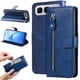 thumbnail image 3 of Funda tipo cartera para Infinix Smart10 Plus con bolsillo con cremallera y ranuras para tarjetas – Función de soporte Azul, 3 of 5