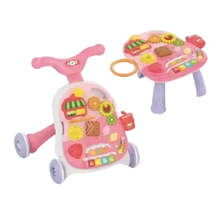 Genérico - Andador De Bebe 4 En 1 Rosado