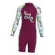 thumbnail image 2 of Traje De Baño Para Niños Traje De Neopreno Protección Solar Traje De Baño Para Niñas Para Nadar Al Aire Libre Violeta Grande, 2 of 5