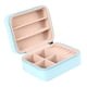 thumbnail image 5 of Organizador De Almacenamiento De Joyería De Cuero De PU Caja De Soporte De Bandeja De Exhibición Azul B, 5 of 5