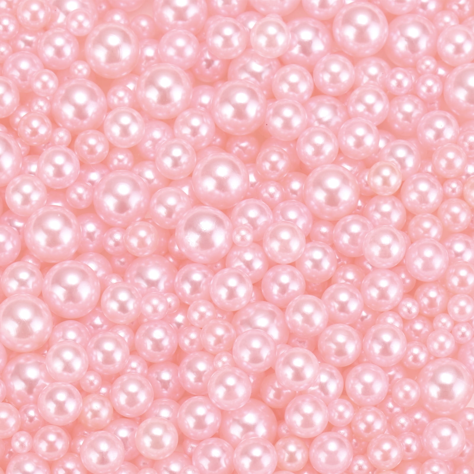 Perla Falsa Uxcell Rosa Claro 3-8mm 900 Piezas