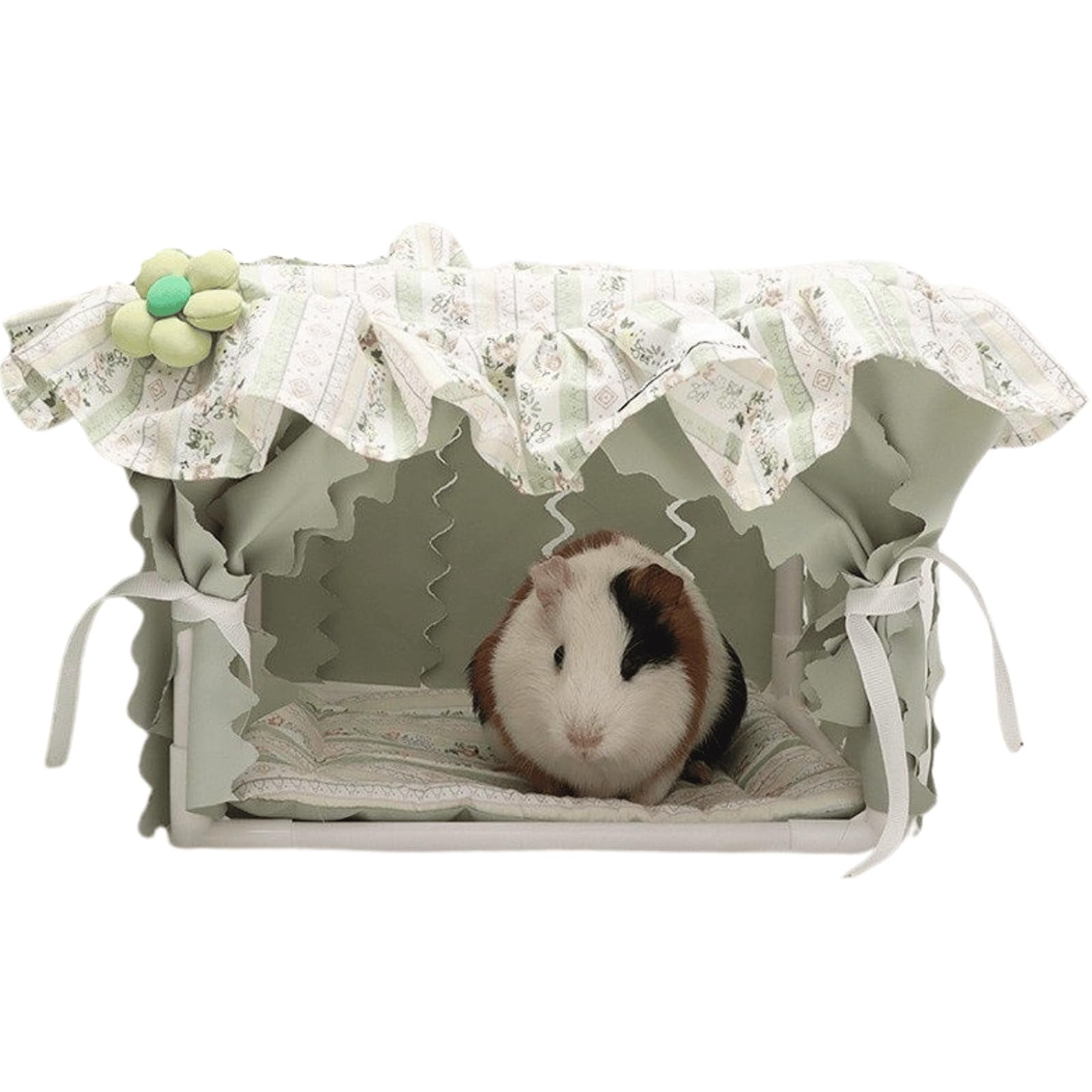 Cama para cobaya Copfeu 25 × 25 × 20 cm Verde con cojín