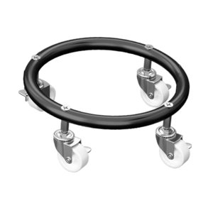 Magideal - Base De Cilindro De Gas Móvil, Soporte Para Tanque De Gas, Acero Inoxidable, Capacidad De Carga Versátil, Soporte Para Planta Con Rueda De Freno Para Negro