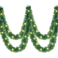 Guirnalda Con Diseño De Árbol De Navidad, Diseño Kingdder, Preiluminada, Con Luces, 5 M