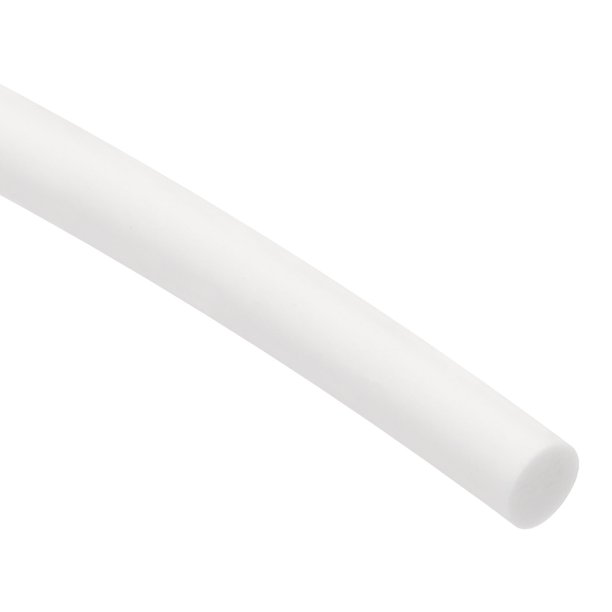 Uxcell Tira de Sellado de Espuma de Silicona, Cordón de Goma Sólido, Blanco 6mm x 2.5m