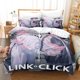 thumbnail image 1 of Anime The Link Click Bedding Sets Duvet Cover Set With Pillowcase Twin Full Bedclothes Bed Linen For Home Textiles Bed Sheets, 1 of 5