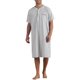 thumbnail image 1 of INSPIRE CHIC Camisones a Rayas para Hombre de Manga Corta con Botones Camisas de Dormir a Rayas Camisón S Gris, 1 of 6