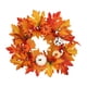 thumbnail image 4 of Corona De Hojas De Arce Para Puerta Delantera, Corona De Otoño Para Fiesta, Granja, Dormitorio, 50cm, 4 of 5