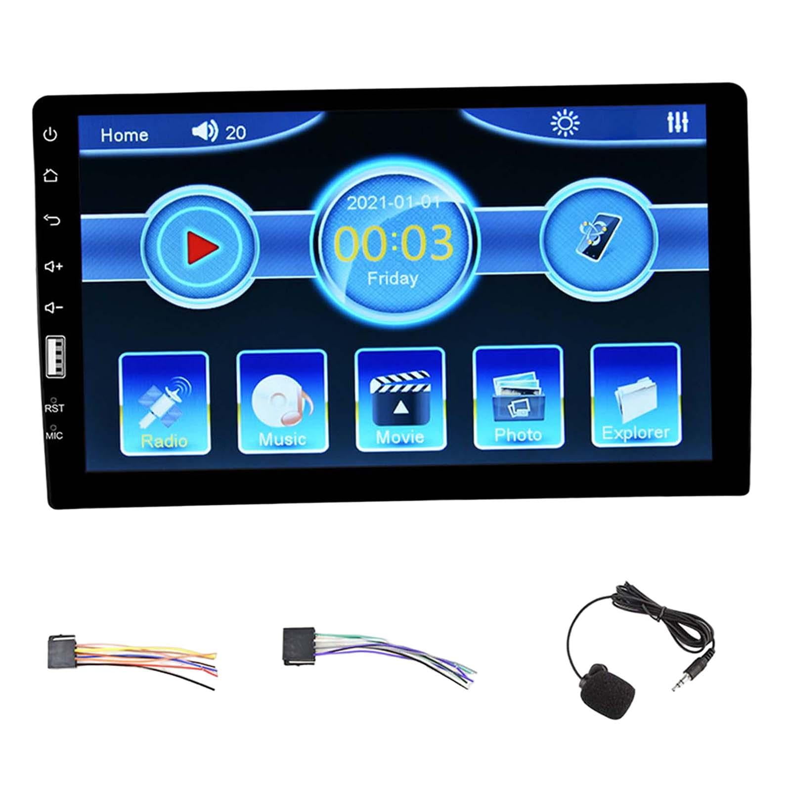 Magideal - Receptor De Audio Para Vehículos, Función Atrás, Llamadas Manos , Control Del Volante, Reproductor De Radio Para Coche Con Pantalla , Radio De Coche Radio De Coche Solamente