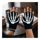 thumbnail image 3 of Pack 12 Guantes Manga Calavera Hombre Mujer Sin Dedos Bicicleta Moto, 3 of 7