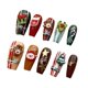 thumbnail image 2 of U?as Postizas Navide?as De Cobertura Total, U?as Festivas, Lindas Para Ni?as Y Mujeres, 2 of 5