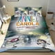 thumbnail image 1 of Annie y Carola Conjunto de sábanas temático, trío de piezas, cómodo y amigable con la piel, diseño único, regalo de decoración para el hogar para familiares, amigos y fans,135cm *200cm, 1 of 6