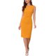 thumbnail image 2 of INSPIRE CHIC Vestido de Tubo para Mujer Regreso a Clases Atuendo de Maestra Vestido Profesional de Oficina sin Mangas Amarillo Jengibre L, 2 of 6