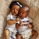 thumbnail image 1 of Muñecas Reborn GYCV Twins negras de 46 cm con accesorios de 1,4 kg, 1 of 3