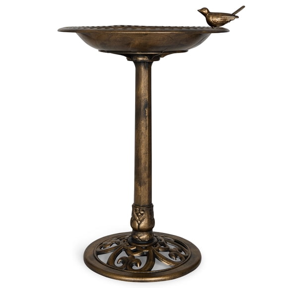 Bebedero para Pájaros de Jardín Backyard Expressions 76 cm Bronce en Poliresina