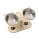 thumbnail image 3 of Cuencos Elevados Para Gatos, Cuencos Para Comida Y Agua Para Gatos De Interior, De Madera., 3 of 5