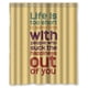 thumbnail image 1 of Cortina de ducha con frase "Honey Day House Life", con ganchos, tamaño 60 x 72 pulgadas, 1 of 3