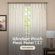 thumbnail image 2 of Cortinas de ventana ACHIM Windsor Pinch Pleat, 34 x 84 pulgadas, color marfil, 2 of 6