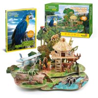 Total Upgrate - Juguete Puzzle Armable 3D Selva Bosque 63 Piezas