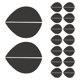 thumbnail image 5 of 16 Pares De Placas De Talón Almohadillas Antideslizantes Para Zapatos Suela De Zapato Para Zapatillas De Deporte Zapatos De Cuero Negro, 5 of 5