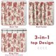 thumbnail image 4 of Cortinas DriftAway Freda mezcla de lino floral 213x132 cm 2 paneles, 4 of 9