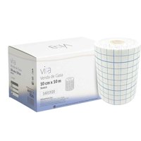 Vira - Venda Gasa Stretch Elasticada Fijacion Adhesiva 10Cm X 10M Blanco