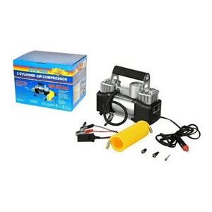 Genérico - Compresor De Aire Portátil 2 Cilindros Potencia 4X4