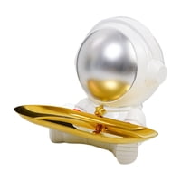 Magideal - Estatua De Nórdico Con Bandeja, Soporte Para Artículos Diversos, Manualidades Espaciales, Llavero De Resina Para Decoración De Escritorio, , Blanco Plateado