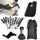 thumbnail image 1 of Kit de peluquería profesional genérico 16 piezas: tijeras, peines, paraguas, delantal y accesorios para peluqueros y estilistas, negro, 1 of 3