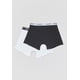 thumbnail image 2 of Bóxer Hombre Bipack Negro/Blanco Liso Corona, 2 of 5
