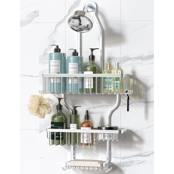 Organizador de ducha YASONIC YSK401plus de aluminio, 40 lb
