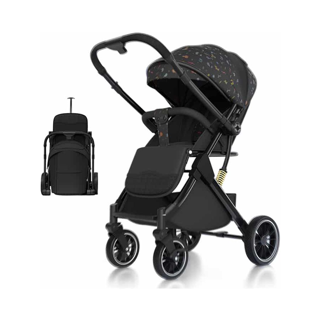 Babymine - Coche De Paseo Maleta Compacto Reversible Animales