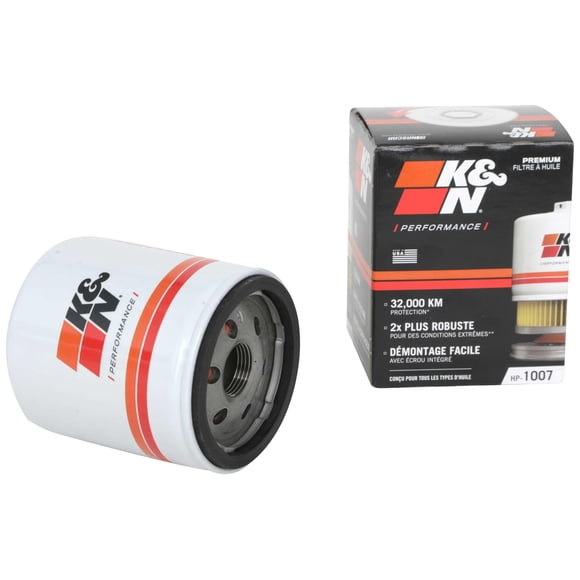 Filtro de aceite K&N HP-1007, protección del motor por 20,000 millas