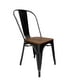 thumbnail image 2 of Silla De Comedor Madera Metal Tolix Negro, 2 of 8